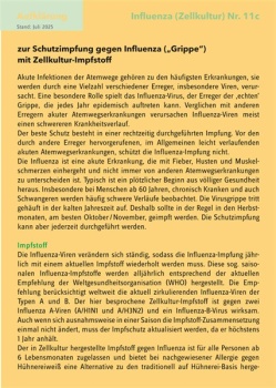 20 Aufklärungsbogen Influenza (Zellkultur) Nr. 11c