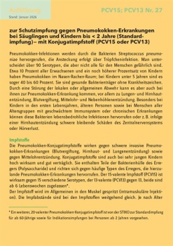 20 Aufklärungsbogen Pneumokokken-Konjugat (15,13) Nr. 27