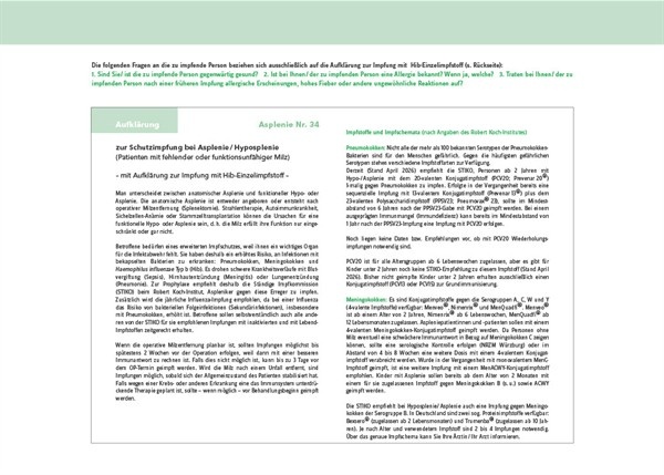 Impfung bei Asplenie + Hib-Aufklärung Nr. 34 (PDF-Datei)