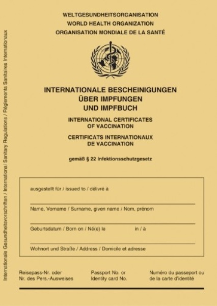 1.000 Internationale Impfausweise