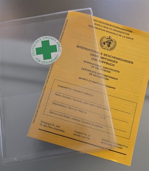 Individuelle Impfpasshülle mit Ihrem Logo, zweifarbig