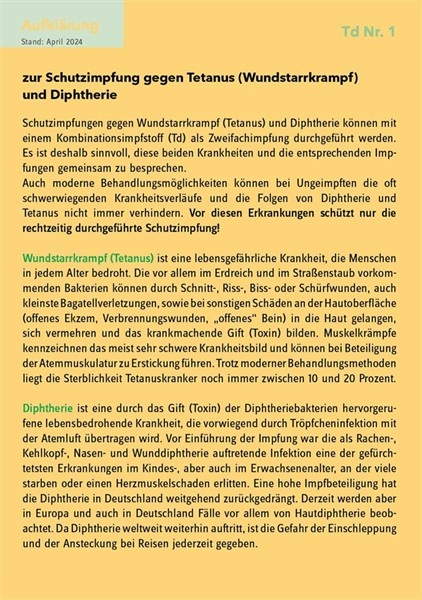 20 Aufklärungsbogen Td Nr. 1