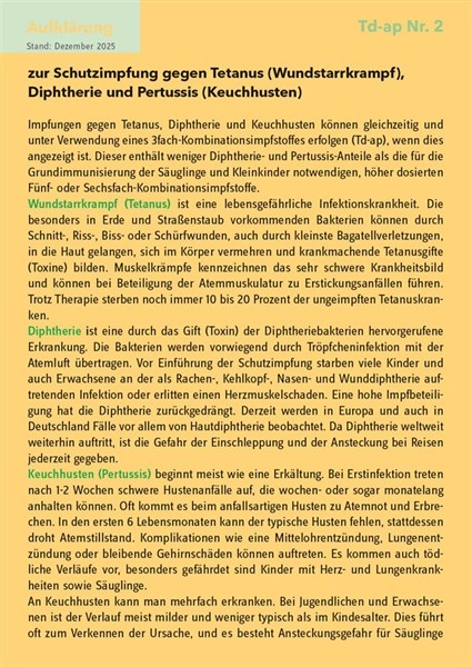 20 Aufklärungsbogen Td-ap Nr. 2